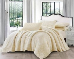 طقم شرشف تخت جوبلن مجوز 6 قطع صيفي دبل فيس لبنى LUBNA