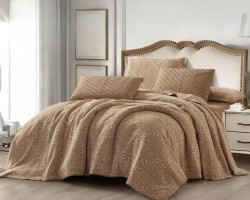 طقم شرشف تخت جوبلن مجوز 6 قطع صيفي دبل فيس لبنى LUBNA