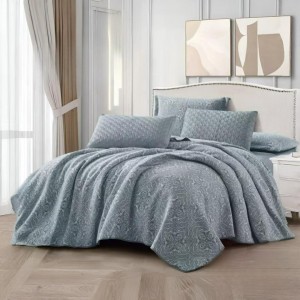 طقم شرشف تخت جوبلن مجوز 6 قطع صيفي دبل فيس لبنى LUBNA