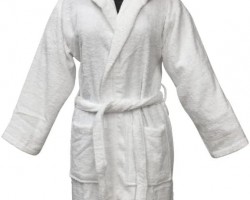 برنص / روب حمام فرادي قطن مصري ثقيل - قطن اند مور 