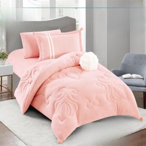 طقم ملاحف سادة مفرد4قطع - وجه لحافKIKI