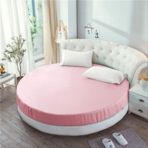 ملف فرشة تخت دائري مايكروفايبر ثقيل 200-220-230 سم