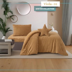 لحاف مفرد ونص شتوي فيولا 5 قطع محزز زكزاك viola