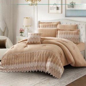 لحاف مجوز شتوي دانتيل 7 قطع مجكر نافر DANTEEL