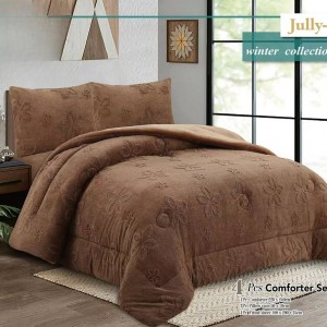 لحاف مجوز نافر مخمل جولي / Jully روبنسون 4 قطع لحاف مجوز نافر مخمل جولي / Jully روبنسون 4 قطع