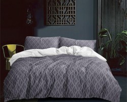 طقم ملاحف مجوز معرق 3 دي - وجه لحاف صيفي 4 قطع