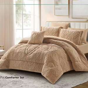 لحاف مجوز شتوي ميار 7 قطع ورد نافر MAYAR