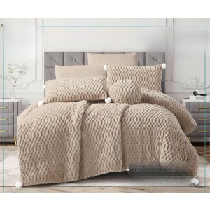 لحاف شتوي مجوز بف رافايلوو 7 قطع بابلز فرو ارنب Raffaello لحاف شتوي مجوز بف رافايلوو 7 قطع بابلز فرو ارنب Raffaello