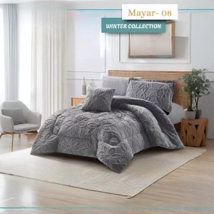 لحاف شتوي مفرد نافر مجكر ماريا  5  قطع فلانيل marya