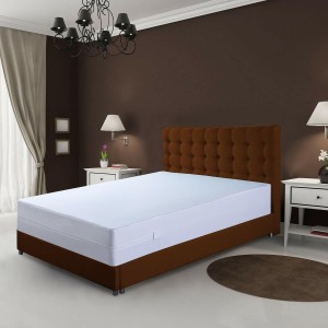 كيس فرشة سحاب ضد الماء مفرد مقاس 90 × 200 + 25 واقي مجين