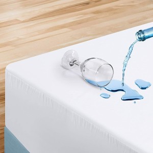 كيس فرشة سحاب ضد الماء مفرد مقاس 90 × 200 + 25 واقي مجين