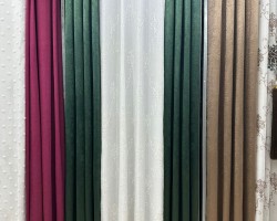 ستائر شام لون اخضر