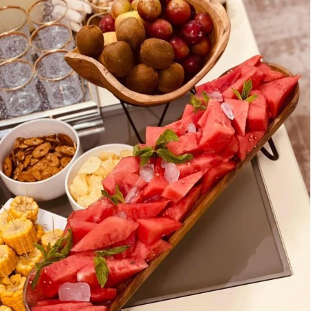 جاط مكسرات/فواكه بيضاوي كبير خشب طبيعي برجل حديد 60 × 15 + 12 سم بقاعدة حديد جاط مكسرات/فواكه بيضاوي كبير خشب طبيعي برجل حديد 60 × 15 + 12 سم بقاعدة حديد