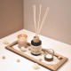 طقم معطرات مبخره معطر عيدان + شموع + رمل + صينيه طقم معطرات مبخره معطر عيدان + شموع + رمل + صينيه