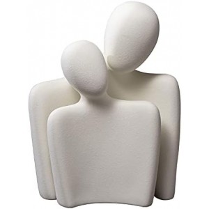 طقم تحف مزهريات قطعتين ابيض اشكال شكل اشخاص بورسلان كود 7-1