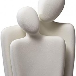 طقم تحف مزهريات قطعتين ابيض اشكال شكل اشخاص بورسلان كود 7-1