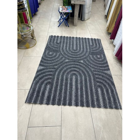 سجاد بكليه بصمة مقاس 220 × 310 لون سكني غامق