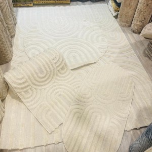 سجاد بكليه بصمة مقاس 160 × 220  لون سكني غامق