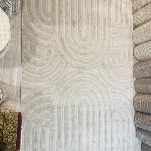 سجاد بكليه بصمة مقاس 120 × 180 لون بيج