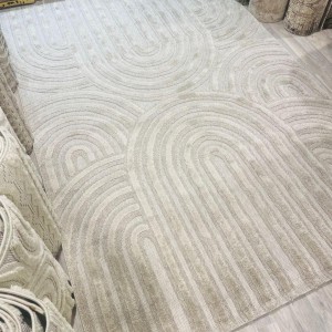 سجاد بكليه بصمة مقاس 120 × 180 لون بيج