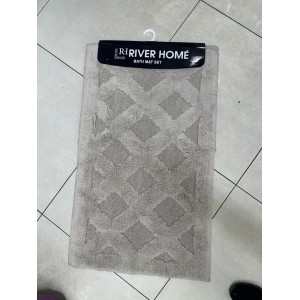 طقم دعسات حمام قطعتين بكليه هندي نافر شعر RH