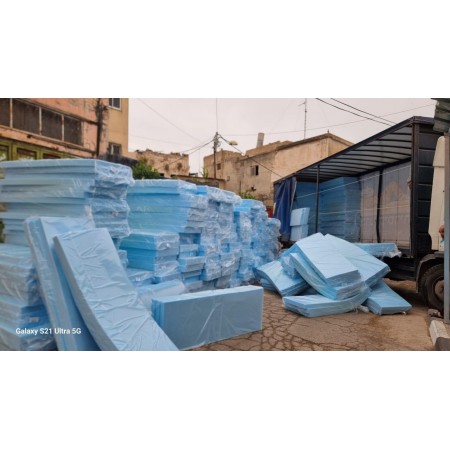 ارتفاع 10 سم ضغط 33 فرشة اسفنج ازرق 175 × 65