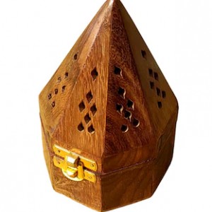 مبخره خشب زان محفر شكل مضلع