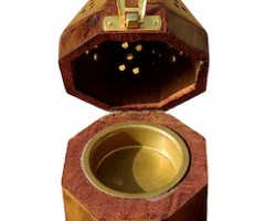 مبخره خشب زان محفر شكل مضلع