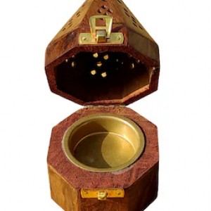 مبخره خشب زان محفر شكل مضلع مبخره خشب زان محفر شكل مضلع
