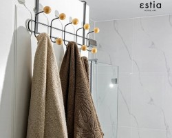 علاقة باب معدن 5 × 2 عين مع نهايات كرات خشب 