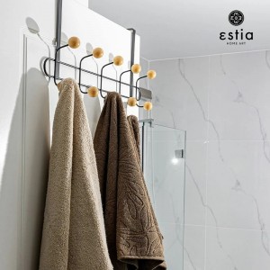 علاقة باب معدن 5 × 2 عين مع نهايات كرات خشب 