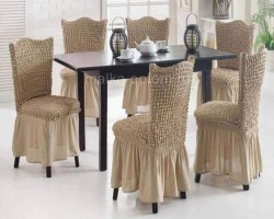 طقم وجه كرسي - وجوه كراسي لايكرا 6قطع 