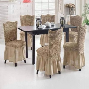 طقم وجه كرسي - وجوه كراسي لايكرا 6قطع 