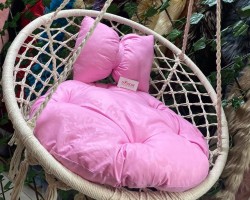 فرش / بف - مقعد مرجوحة مدورة 80 سم مع قرنة ببيونة