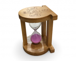 ساعة رملية خشبية شكل جوهرة 3دقائق Peppa Pig ساعة رملية خشبية شكل جوهرة 3دقائق Peppa Pig