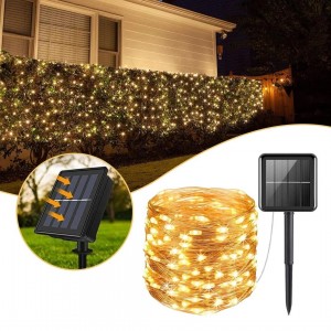 حبل اضاءة ليد يعمل بالطاقة الشمسية 5 m