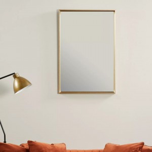 مراة حائط / تعليق اطار بلاستيك شكل مستطيل مقاس 68 × 48 سم 