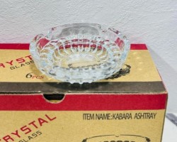 ( حزمة 6 قطع ) مكتة زجاج - مكتة - طفاية دخان مدور سادة ( حزمة 6 قطع ) مكتة زجاج - مكتة - طفاية دخان مدور سادة