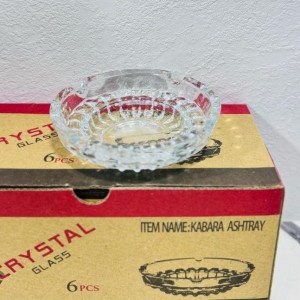 ( حزمة 6 قطع ) مكتة زجاج - مكتة - طفاية دخان مدور سادة ( حزمة 6 قطع ) مكتة زجاج - مكتة - طفاية دخان مدور سادة