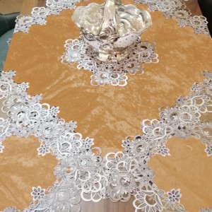 شرشف طاولة وسط + 4 وجه اسكمله سادة مخمل شمواه ثقيل FH22 شرشف طاولة وسط + 4 وجه اسكمله سادة مخمل شمواه ثقيل FH22