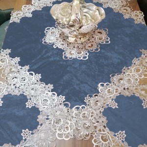 شرشف طاولة وسط + 4 وجه اسكمله سادة مخمل شمواه ثقيل FH22 شرشف طاولة وسط + 4 وجه اسكمله سادة مخمل شمواه ثقيل FH22