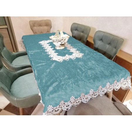 شرشف سفرة مقاس 120 × 220 سم سادة مخمل شمواه ثقيل FH22