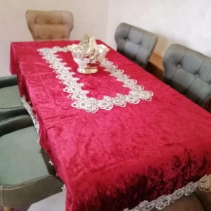 شرشف سفرة مقاس 120 × 220 سم سادة مخمل شمواه ثقيل FH22 شرشف سفرة مقاس 120 × 220 سم سادة مخمل شمواه ثقيل FH22