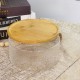 جاط كيك زجاج غطاء بامبو مدور 20 سم M42-4