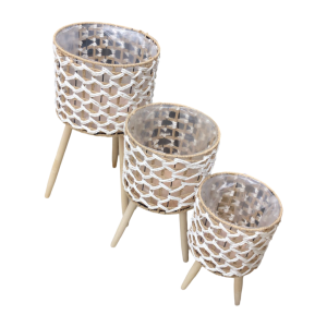 طقم قوار شبك مع صنارة 3 قطع حجم كبير