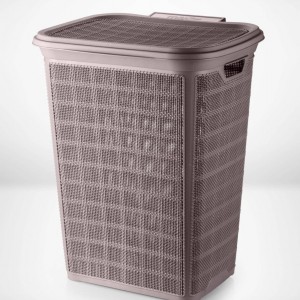 سلة غسيل بلاستيك مصري مخرم مربعات 60 لتر جوتي MAX PLAST