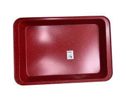 صواني - صينية جرانيت احمر مستطيل مع حيف عرض 29 سم طول 42 سم موديل k126-11 