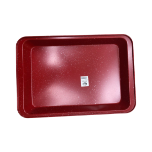 صواني - صينية جرانيت احمر مستطيل مع حيف عرض 29 سم طول 42 سم موديل k126-11 