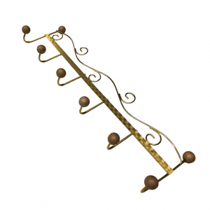 علاقة ملابس ذهبية 6 عين بيوتر ثقيل معدن