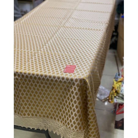 شرشف طاولة سفرة حجم كبير 140 × 220 خلية نحل